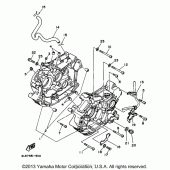 Схема узла: Картер двигателя Yamaha XV250 Virago