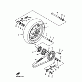 Схема узла: Заднее колесо Yamaha FZ6 FZ6 FAZER