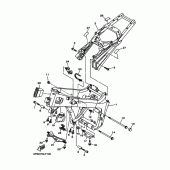 Схема узла: Рама Yamaha TDM900