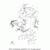 Схема вузла: Паливний бак Yamaha XV1900 Stratoliner S