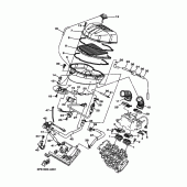 Схема вузла: Впускна система Yamaha TDM900