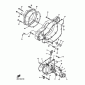 Схема узла: Крышки картера 1 Yamaha YZ450F YZ450F