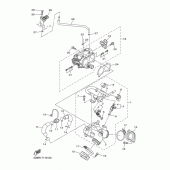 Схема узла: Впускная система 1 Yamaha XVS1300 V-Star Deluxe