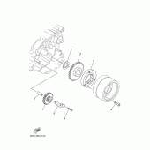 Схема узла: Привод стартера Yamaha XT125