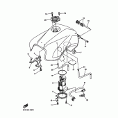 Схема узла: Топливный бак Yamaha FZ6 FZ6 FAZER