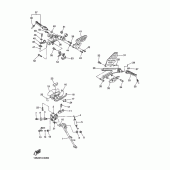 Схема вузла: Підніжки та Підставка Yamaha YZF-R6/ YZF600 R6 RaceBase