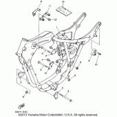 Схема вузла: Рама Yamaha XV250 Virago