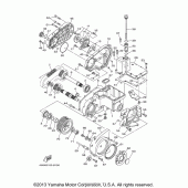 Схема вузла: Проміжна передача Yamaha XV1600 Midnight Star