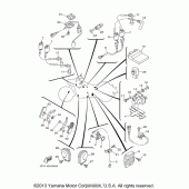 Схема узла: Электрооборудование (1) Yamaha XV1900 Stratoliner