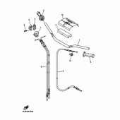 Схема узла: Руль и Тросики Yamaha WR450F