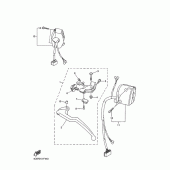 Схема вузла: Пульт управління рульовий та Важіль Yamaha YZF-R1 R1 RaceBase