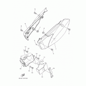 Схема вузла: Бічна кришка Yamaha TTR110 TT-R110