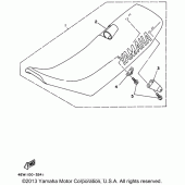 Схема узла: Сиденье Yamaha WR250 WR250Z