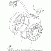 Схема вузла: Генератор Yamaha XVS1100 V-Star Custom