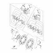 Схема вузла: Переднє гальмо Yamaha XV1900 Midnight Star