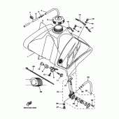 Схема узла: Топливный бак Yamaha TT-R250 TT-R250