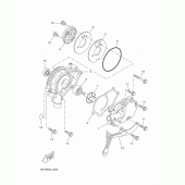 Схема вузла: Водяний насос Yamaha MT125 MT-125 (ABS)