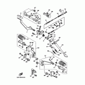 Схема узла: Подножки и Подставка Yamaha XVS125 Drag Star