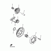 Схема узла: Привод стартера Yamaha WR250 WR250F