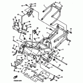 Схема узла: Рама Yamaha YZF750 YZF750