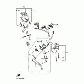 Схема узла: Пульт управления рулевой и Рычаг Yamaha FZ6 FZ6-SA2 (Naked, ABS)