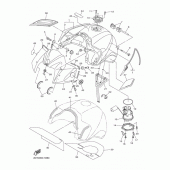 Схема узла: Топливный бак Yamaha FZ1 FZ1 FAZER (Naked)