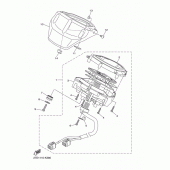 Схема узла: Панель приборов Yamaha XVS1300 XVS1300 Custom