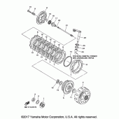 Схема вузла: Зчеплення Yamaha YZ450F YZ450FX
