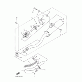 Схема вузла: Вихлопна система Yamaha WR250 WR250F
