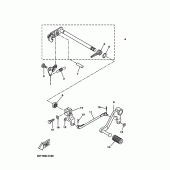 Схема узла: Вал переключения Yamaha YZF-R125