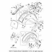 Схема узла: Крыло Yamaha XVS650 V-Star Classic