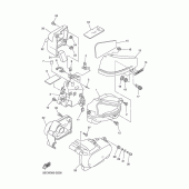 Схема вузла: Бічна кришка Yamaha XVS650 Drag Star Classic