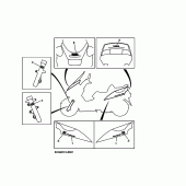 Схема узла: Графика и Эмблема (5CG2) Yamaha YP250 Majesty