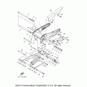 Схема узла: Задний рычаг и Подвеска Yamaha XV1900 Raider S
