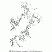 Схема вузла: Підніжки та Підставка Yamaha VMX17 V-MAX