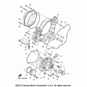 Схема вузла: Кришки картера 1 Yamaha YZ450F YZ450FX