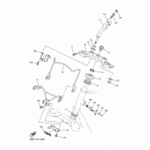 Схема вузла: Рульовий механізм Yamaha XV250 V-Star