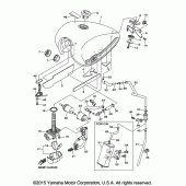 Схема узла: Топливный бак Yamaha XVS950 Bolt C-Spec