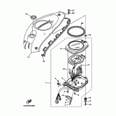 Схема узла: Панель приборов Yamaha XV1600 Wild Star