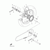 Схема вузла: Заднє колесо Yamaha WR250 WR250R