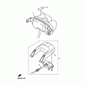 Схема вузла: Задній ліхтар (Стоп-сигнал) Yamaha YZF-R6/YZF600 R6
