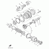 Схема узла: Промежуточная передача Yamaha VMX12 V-MAX
