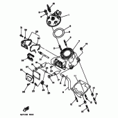 Схема узла: Головка цилиндра Yamaha YZ125