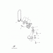 Схема вузла: Масляний насос Yamaha MT09/MTN850 MT-09