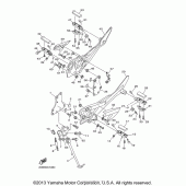 Схема вузла: Підніжки та Підставка Yamaha FZ6 FZ6R