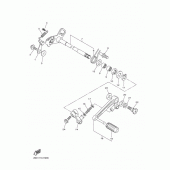 Схема вузла: Вал перемикання Yamaha VMX17 V-MAX