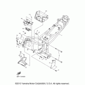 Схема узла: Рама Yamaha FZ6 FZ6R