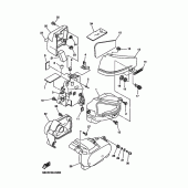 Схема узла: Боковая крышка Yamaha XVS650 Drag Star Silverado