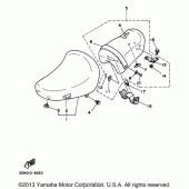 Схема узла: Сиденье Yamaha XV250 Virago