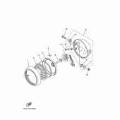 Схема вузла: Фара Yamaha TW225